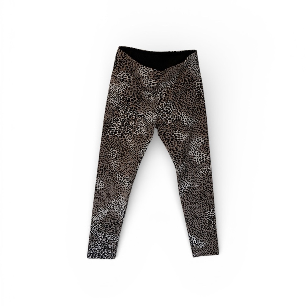 Slimsation by Multiples Cheetah Print Slimming Leggings Size M